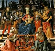 Madonna and Child Enthroned with Saints GHIRLANDAIO, Domenico
